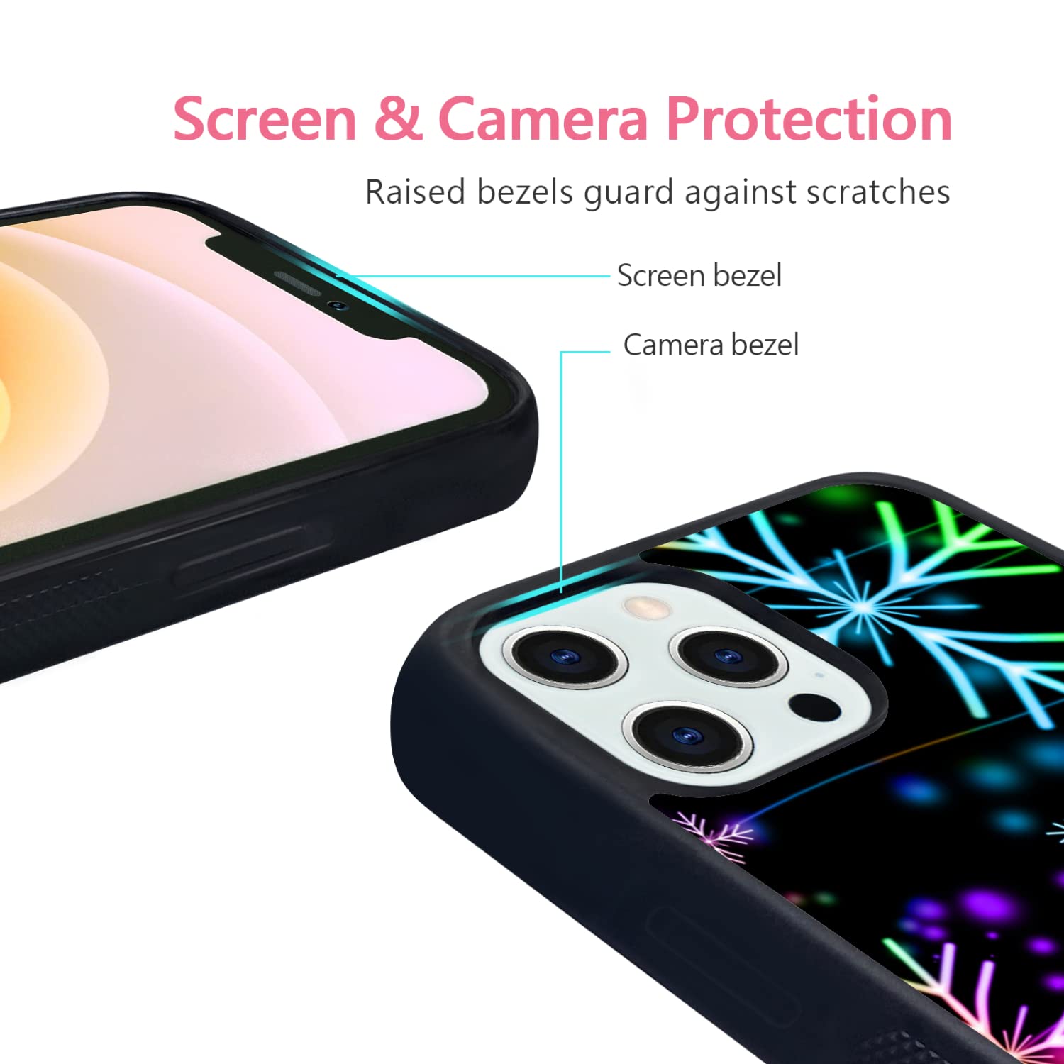 Festive Christmas Snow iPhone 12 Pro Max Case - Shockproof Protective Cover with Cute Holiday Design for Women, Men & Kids | Perfect Gift for Holidays, Parties & Winter Season | Compatible with 6.7