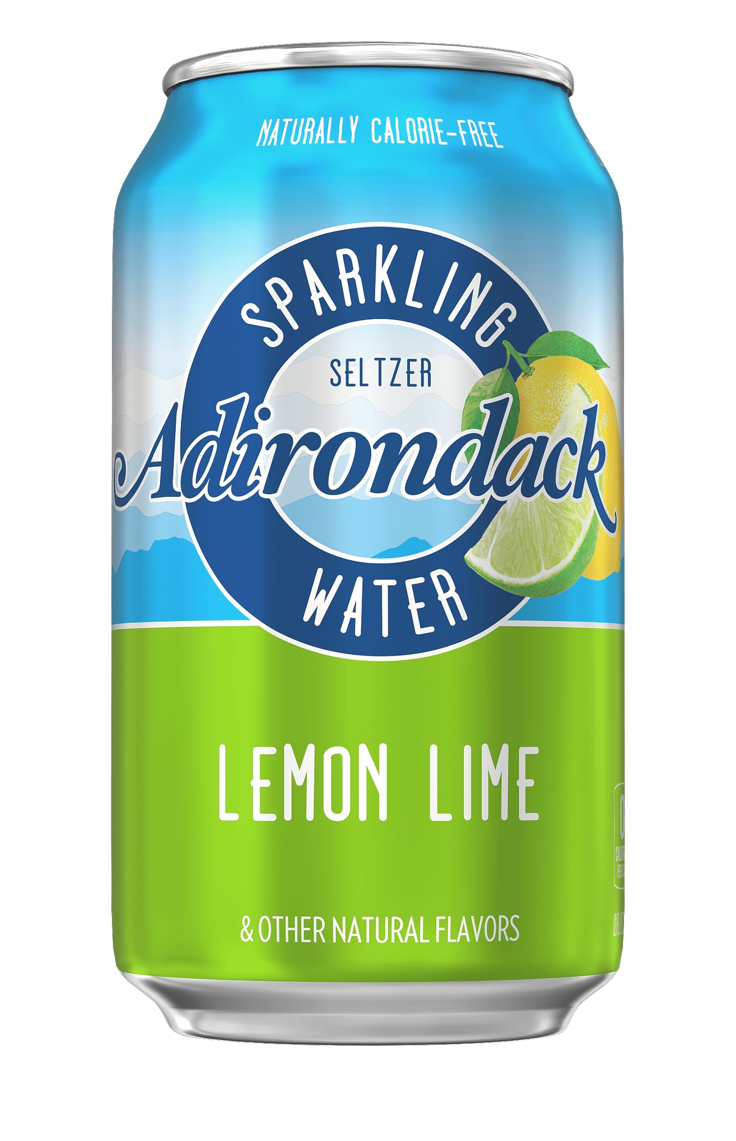 ADIRONDACK BEVERAGES Lemon Lime Seltzer Water - 8 Pack (12 Fl Oz Cans) - Refreshing Sparkling Water for Hydration, Parties & Healthy Lifestyle