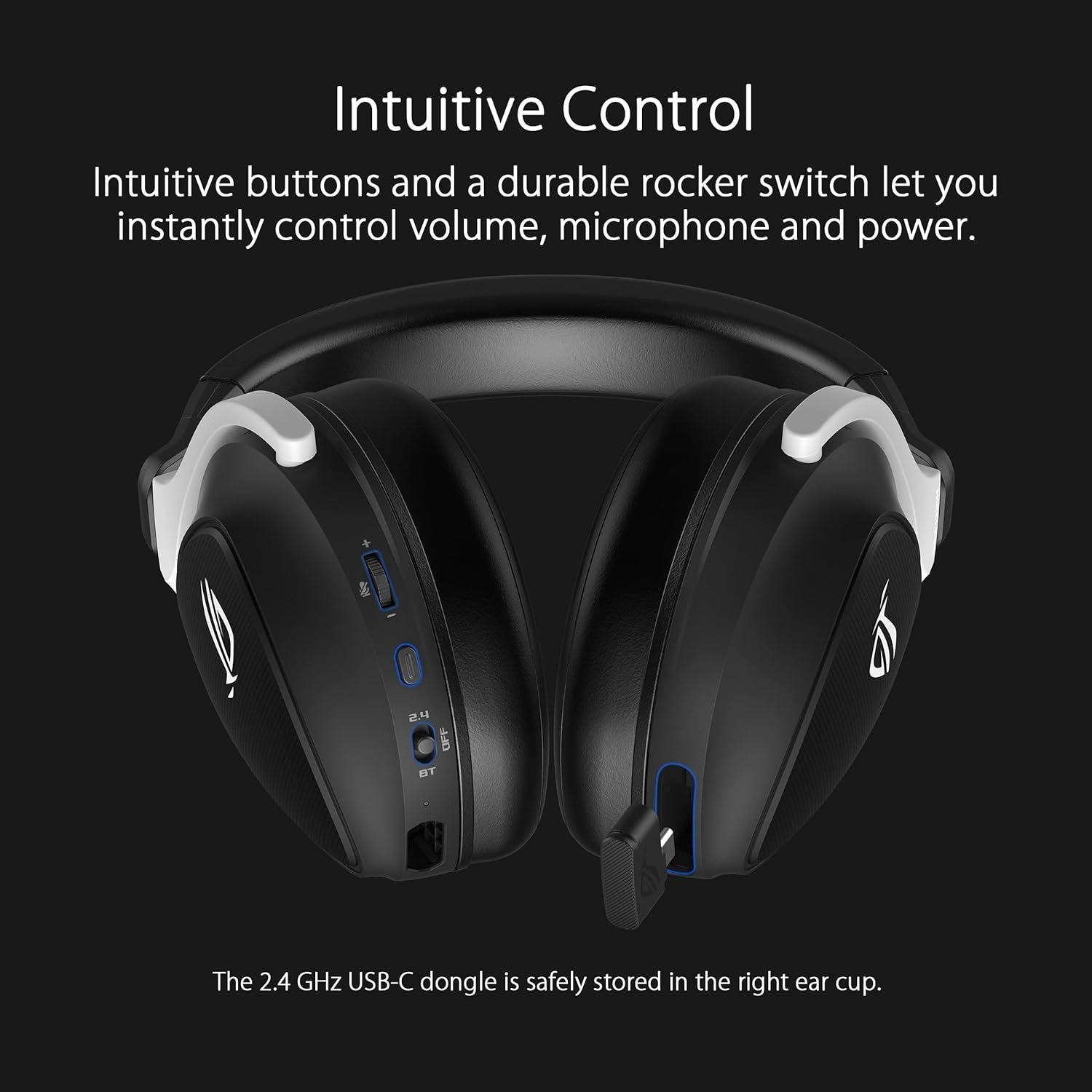 ASUS ROG Delta S Wireless Gaming Headset with 50mm Drivers & AI Beamforming Mic - IPX4 Waterproof - Perfect for PC, PS5, Xbox & Mobile Gaming