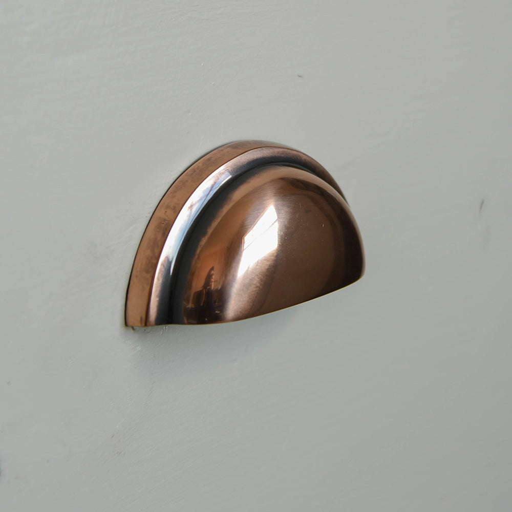 Polished Bronze Regency Concealed Drawer Handle - Vintage Cabinet Pulls for Kitchen Cabinets, Dressers & Furniture Hardware - Perfect for Home Renovation & DIY Projects