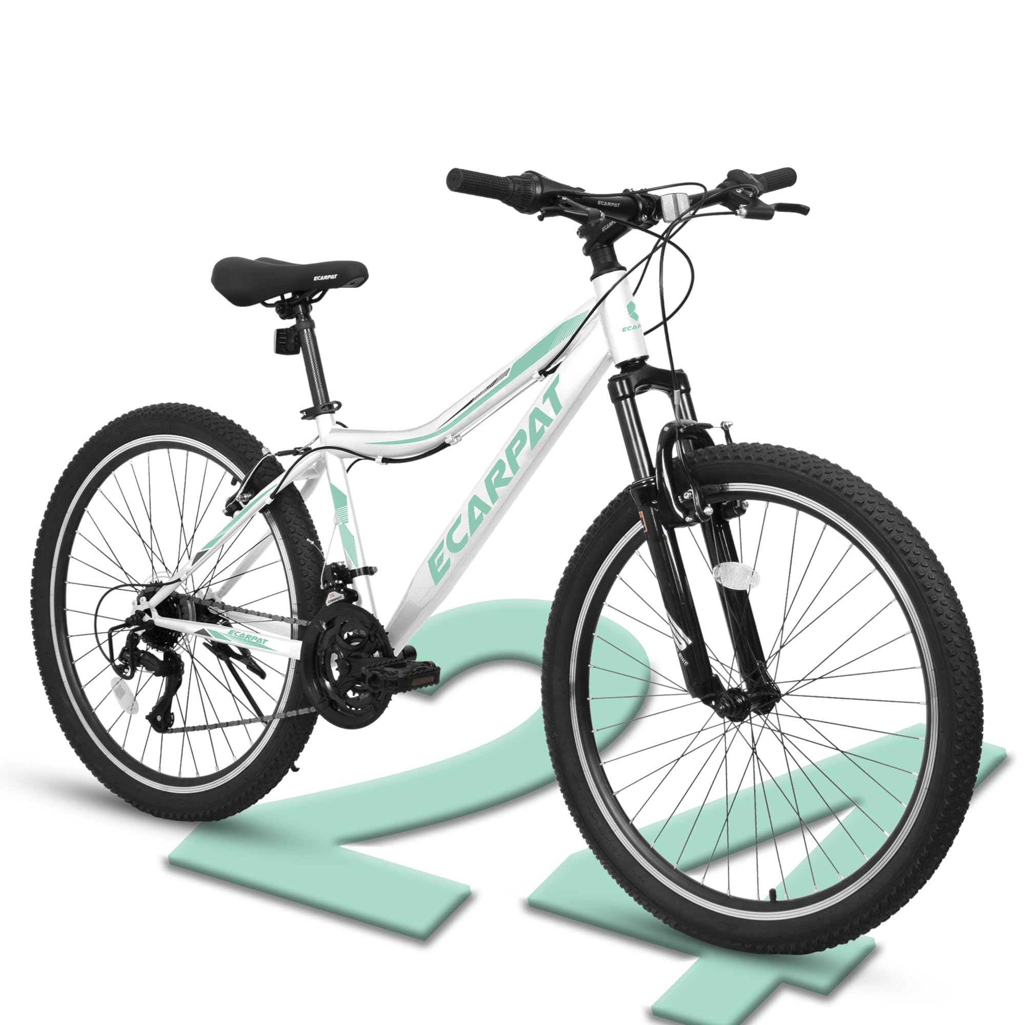 **24/26/27.5 Inch Full Suspension Mountain Bike for Men & Women - 21-Speed Aluminum/Steel Frame - Perfect for Commuting, Trail Riding & Off-Road Adventures**