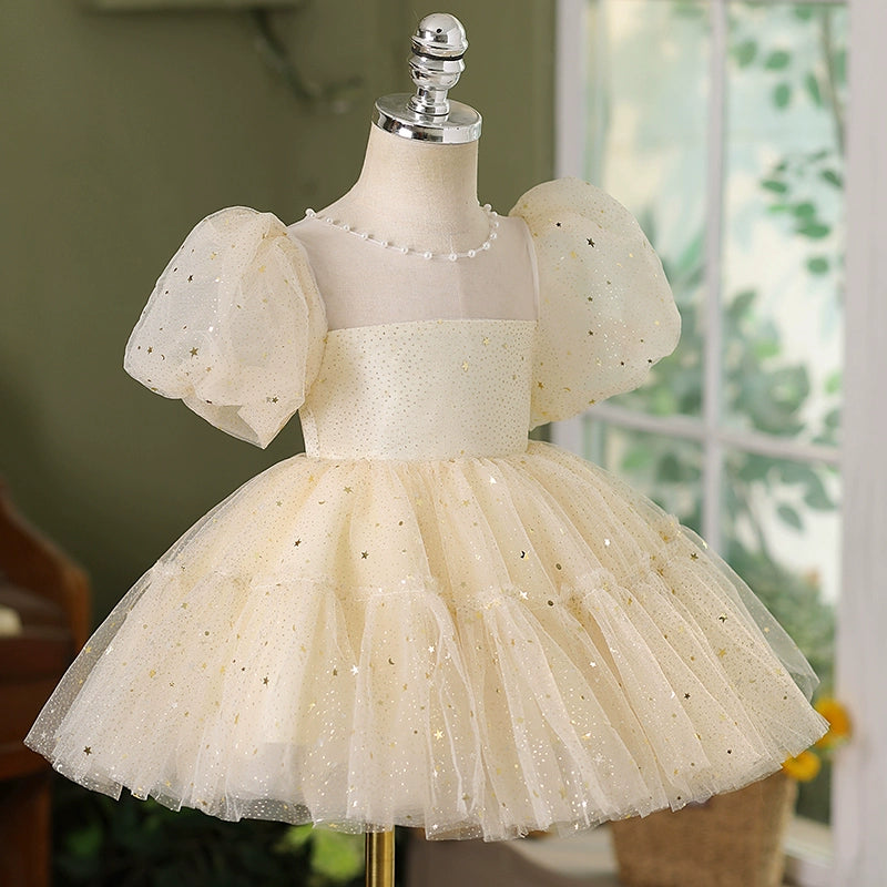 Sparkly Purple Sequin Flower Girl Dress for Toddlers - Elegant Pageant & Birthday Party Gown for Baby Girls - Perfect for Weddings, Special Occasions & Photo Shoots