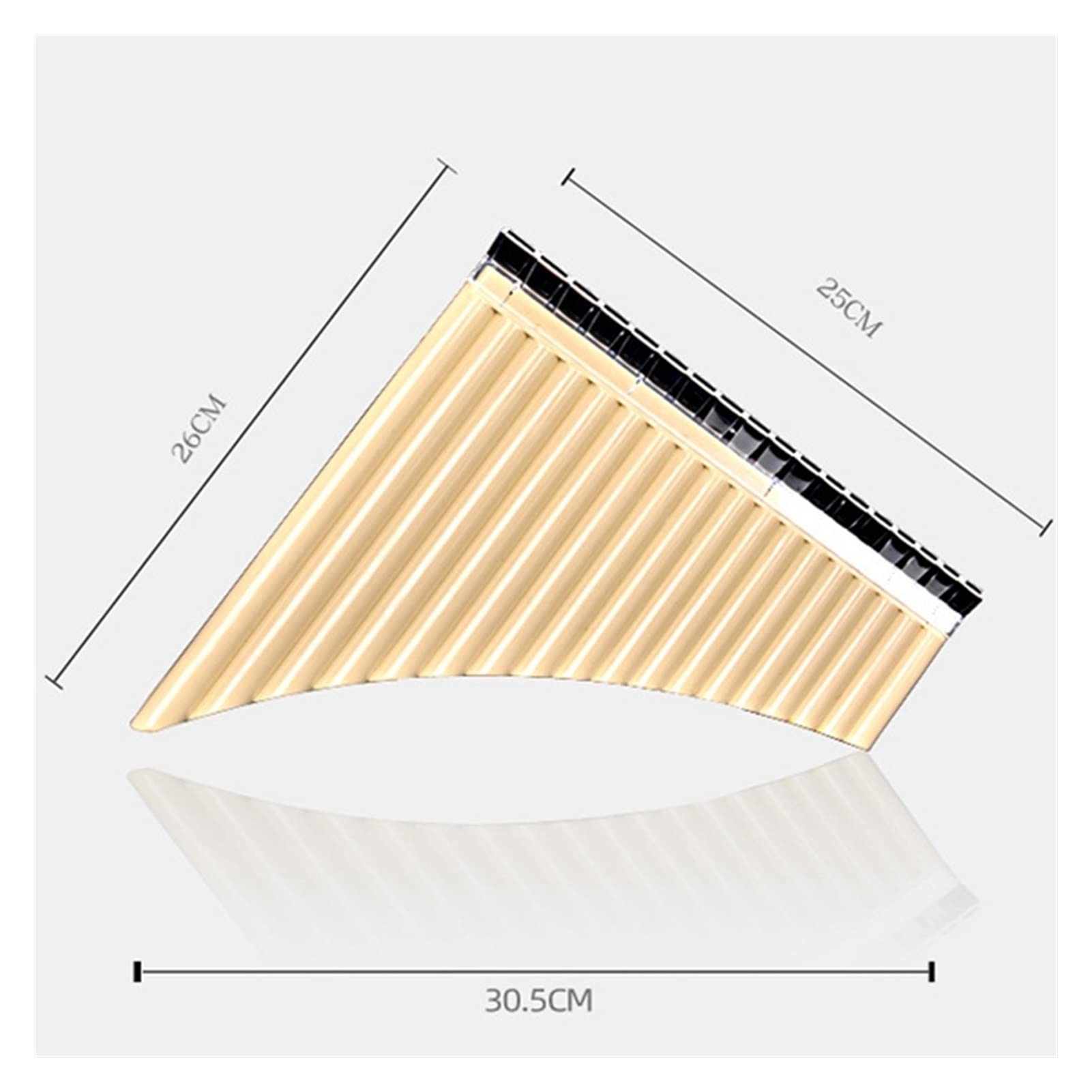 18 Pipes Pan Flute - Professional Woodwind Instrument for Music Lovers, Beginners & Performers - Perfect for Live Performances, Studio Recording & Music Therapy