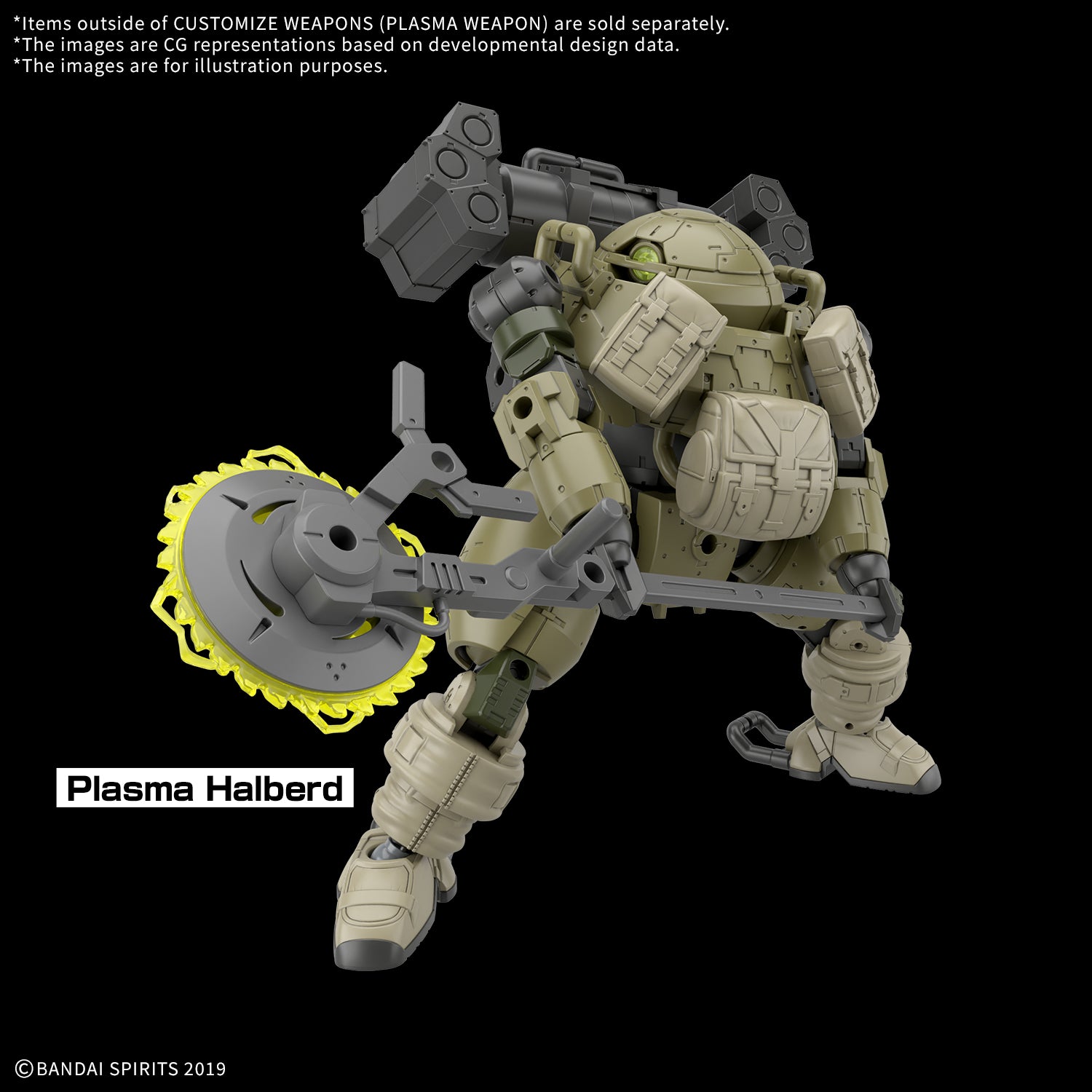 Bandai 30 Minutes Missions 30MM 1/144 Scale Custom Plasma Weapons Model Kit - Perfect for Gundam Builders & Sci-Fi Action Figure Collectors
