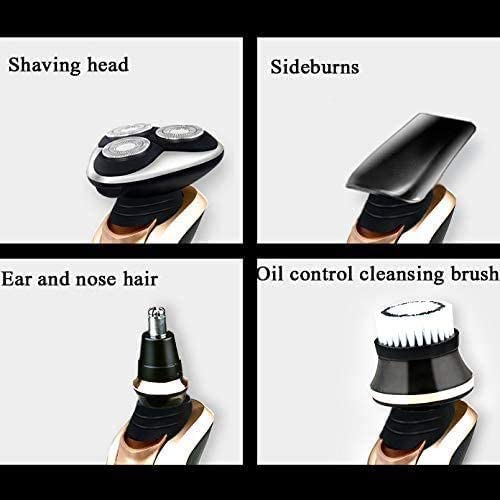Premium 4-in-1 Electric Razor for Men - USB Rechargeable Waterproof Shaver & Nose Hair Trimmer - Multifunctional Grooming Kit for Travel, Gym & Daily Shaving