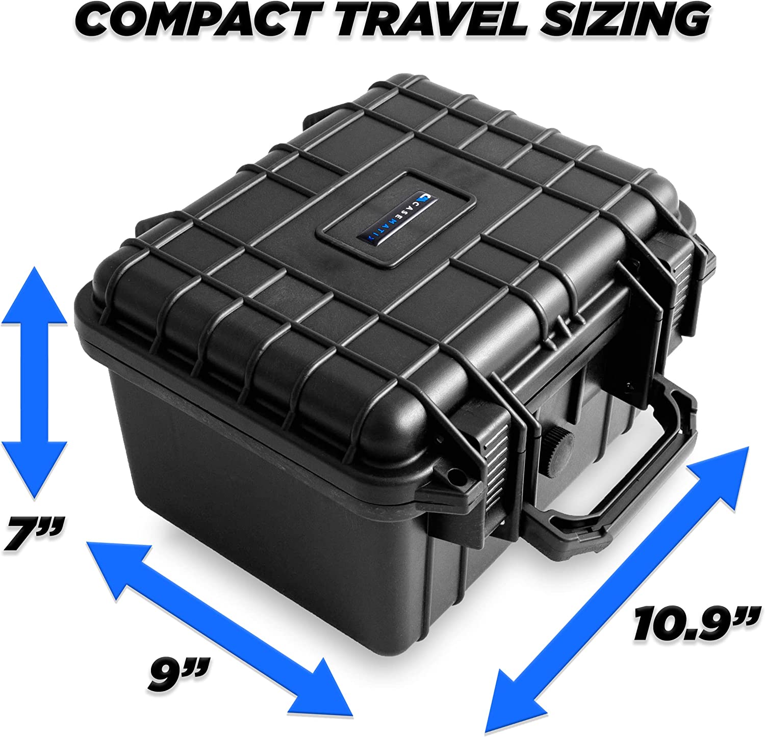 CASEMATIX Graded Coin Case for 50 PCGS or NGC Certified Coins - Waterproof Custom Coin Storage Box with Secure Holders for Coin Collectors - Perfect for Display, Protection & Organizing Valuable Coin Collections