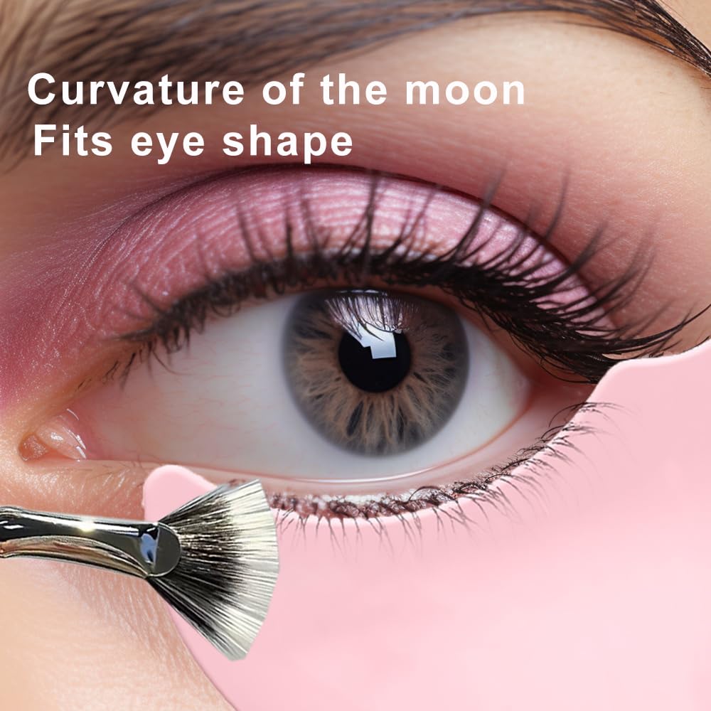 Fan Mascara Brush - Clump-Free Bent Lash Wand for Beginners (4PCS) - Perfect for Travel & Daily Makeup