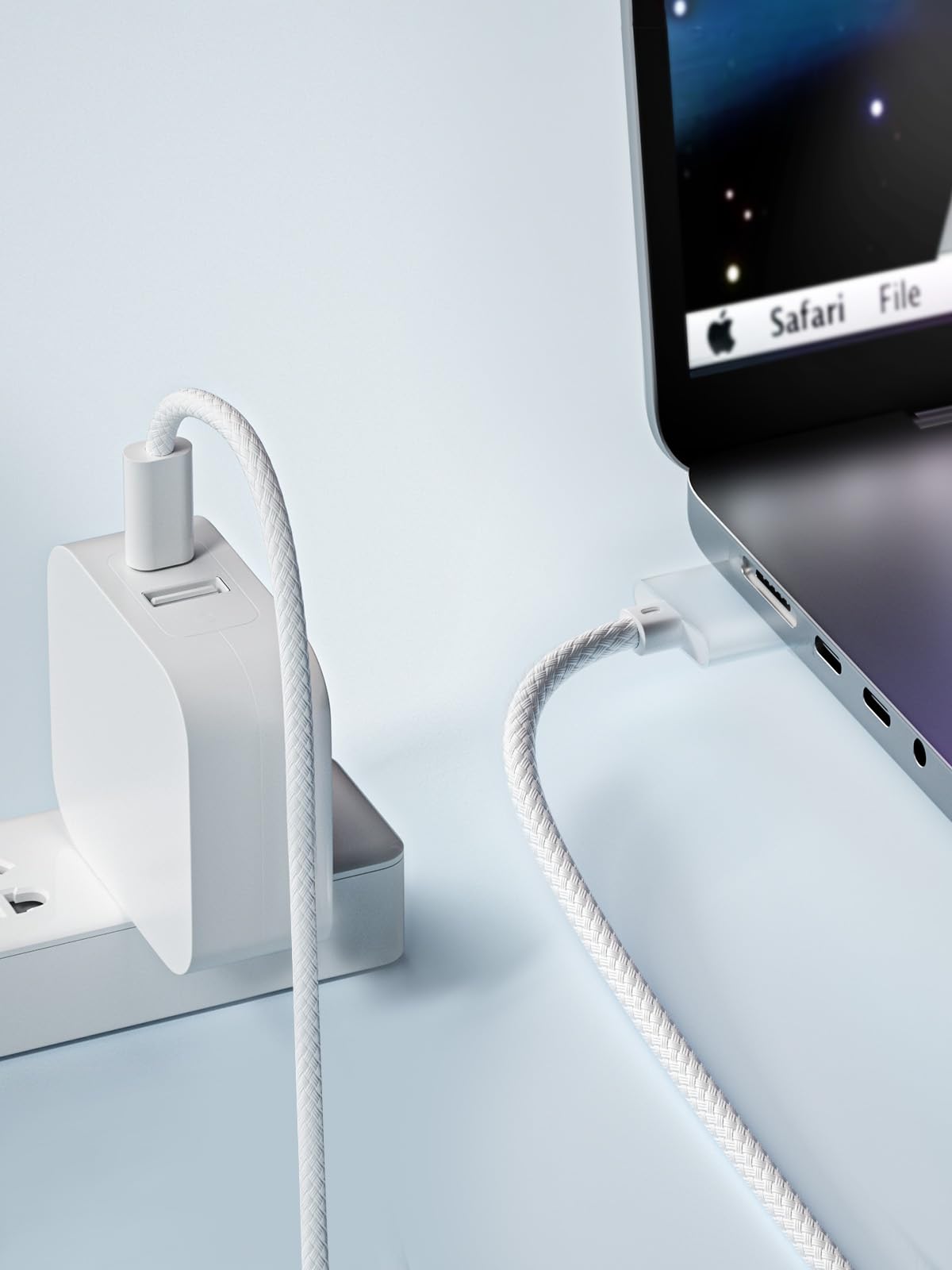 140W USB-C to Magnetic 3 Cable for MacBook Pro/Air - Fast Charging Compatible with M1/M2 Pro & Max Chip (2021-2023 Models) - 6.6ft Safe Durable Cable - Perfect for Home, Office & Travel Charging
