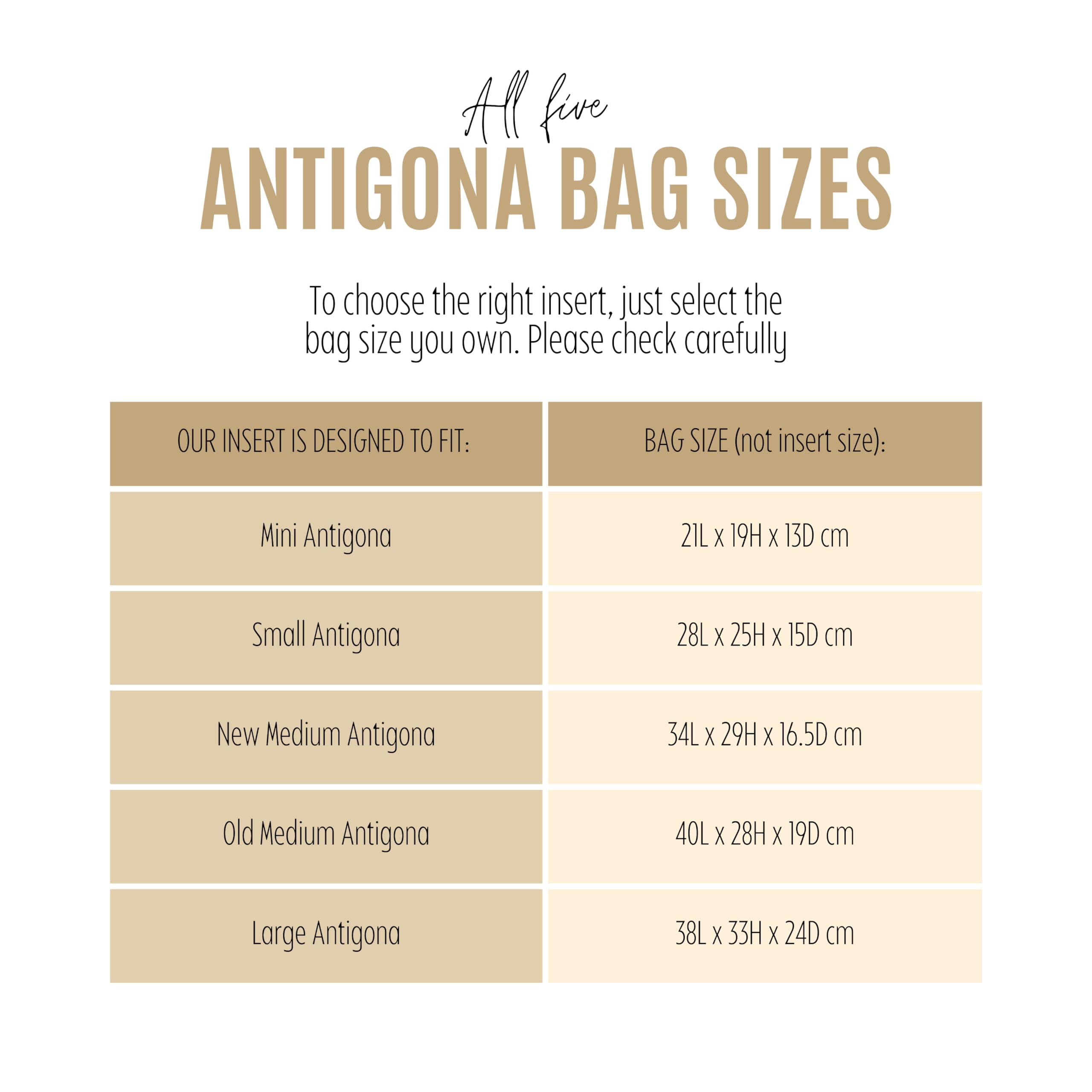 Premium Handmade 2mm Felt Purse Organizer for Givenchy Antigona Bag - Medium & Mini Size, Snug Fit with Sturdy Gold Zipper (Slate Grey) | Perfect for Travel, Work & Everyday Use to Keep Essentials Organized
