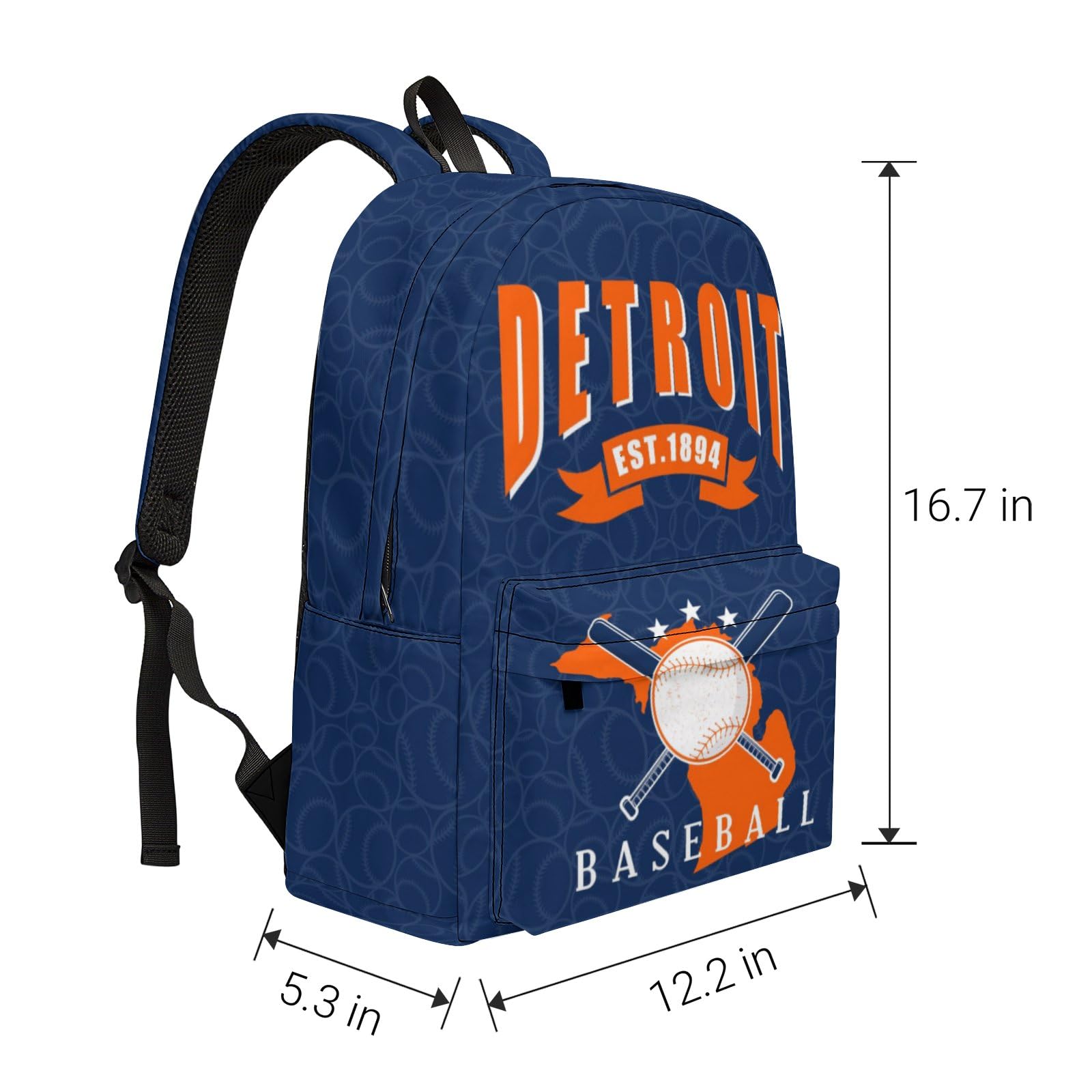 Large Capacity Backpack for School, Travel & Sports - Perfect for Students & Baseball Fans