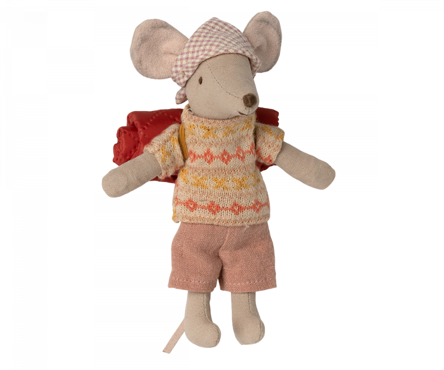Hiker Mouse Plush Toy - Big Sister Stuffed Animal for Kids | Perfect for Outdoor Adventures, Camping, and Bedtime Cuddles