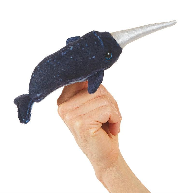 Mini Narwhal Finger Puppet - Adorable Hand Puppet Toy for Kids, Storytelling & Imaginative Play - Perfect for Classroom, Birthday Gifts & Interactive Playtime