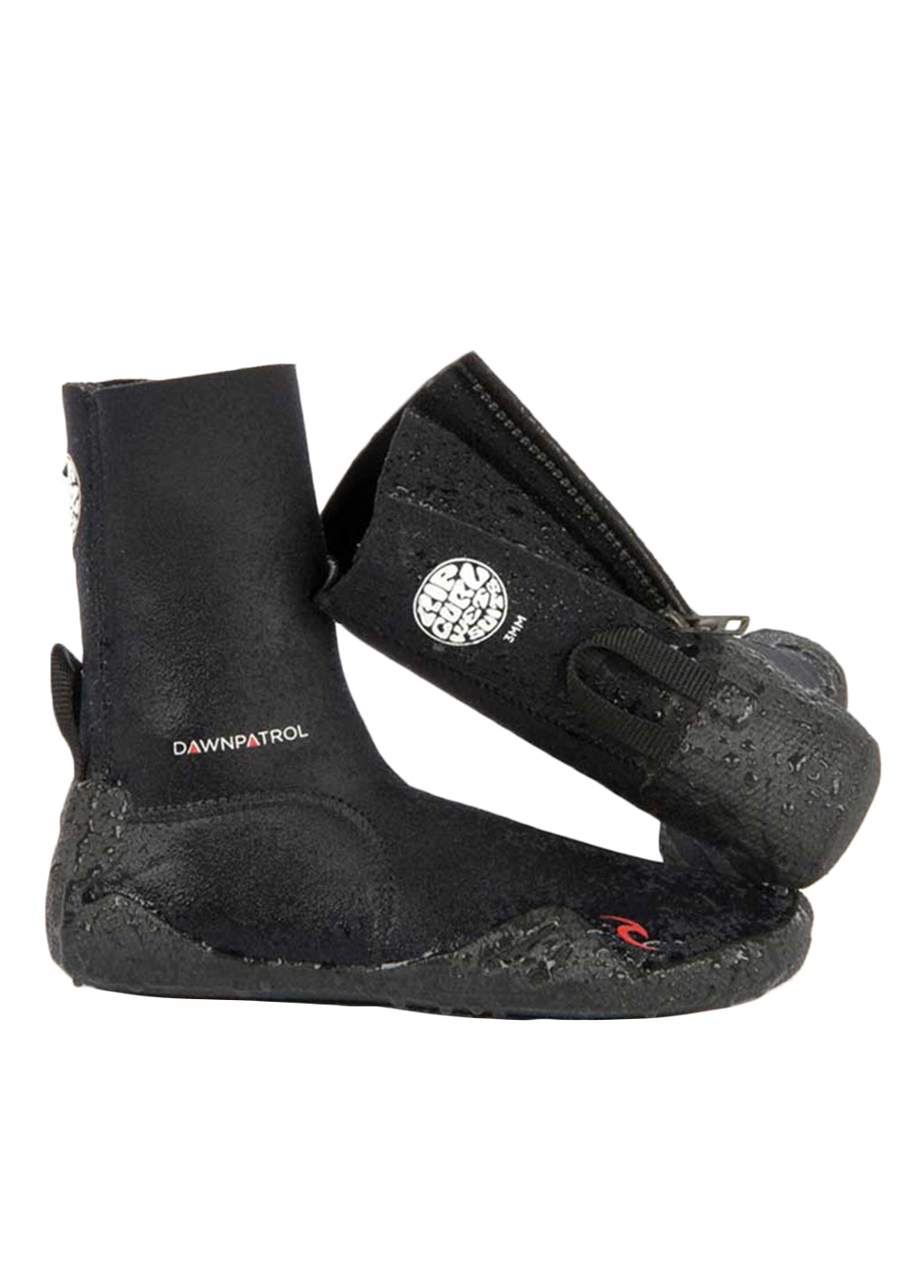 Rip Curl Junior Dawn Patrol 3mm Round Toe Bootie - Kids Neoprene Surfing Boots for Cold Water Protection & Comfort - Perfect for Surfing, Paddleboarding & Beach Activities