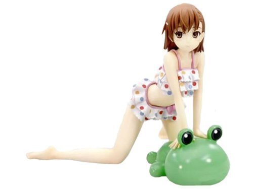 Kotobukiya A Certain Scientific Railgun Misaka Mikoto Swimsuit Anime Figure 1/8 Scale - Perfect for Anime Collectors & Railgun Fans Display