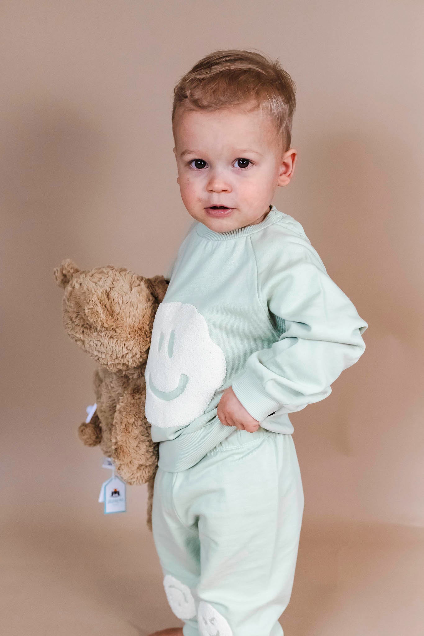 Disc Misty Green Sweatshirt for Toddlers - Unisex Pullover Hoodie for Boys & Girls | Soft Cotton Kids' Sweatshirt for Playdates, Preschool & Outdoor Activities