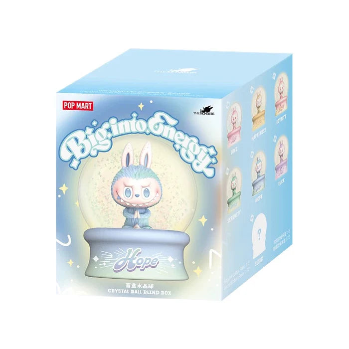 Pop Mart Labubu The Monsters Big into Energy Series Luck Crystal Ball - Cute Collectible Vinyl Figure for Home Decor & Gift Giving | Perfect for Anime Fans, Office Desk Display & Stress Relief Toy