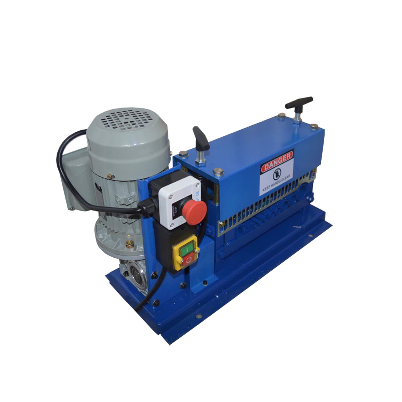 TECHTONGDA Automatic Wire Stripping Machine 110V - Copper Cable Stripper with 11 Channels & 10 Blades (0.06-1.5 Inch) for Scrap Metal Recycling | Perfect for Electricians, DIY Projects & Copper Wire Processing