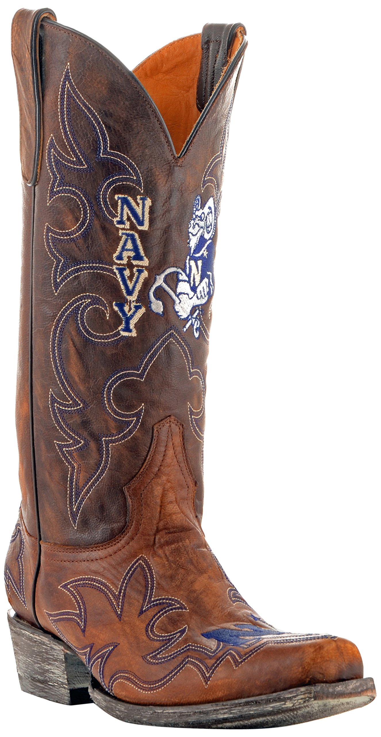 NCAA Navy Men's Gameday Boots - Comfortable & Durable Football Cleats for College Games, Training, and Outdoor Sports