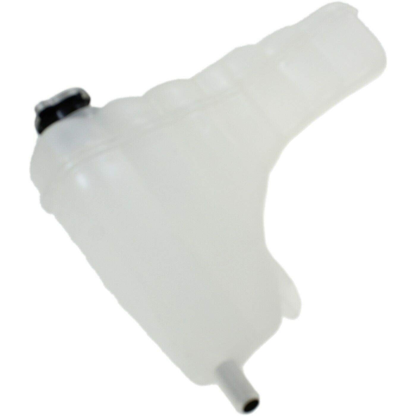 Replacement Coolant Recovery Tank with Cap for 2015-2020 Dodge Charger Challenger 6.4L V8 - White Textured Plastic (Part# CH3014157, 68237637AA) - Durable Engine Cooling System Solution for High-Performance Vehicles