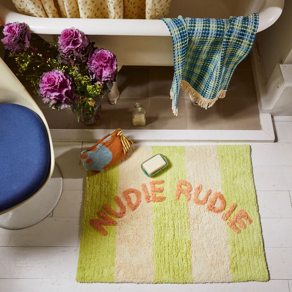 Premium Non-Slip Didcot Nudie Bath Mat - Super Absorbent & Quick Dry Splice Design for Bathroom, Shower & Spa - Soft Microfiber for Ultimate Comfort & Safety