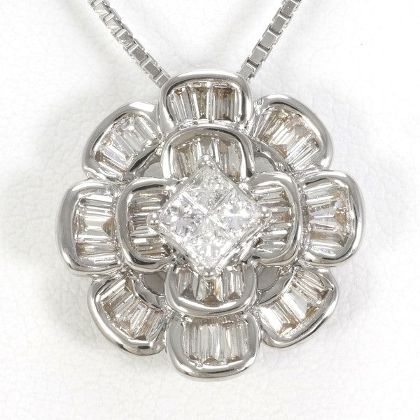 18K White Gold Diamond Pendant Necklace for Women - Elegant & Timeless Jewelry Gift for Anniversary, Wedding, Valentine's Day - Perfect for Special Occasions & Everyday Luxury