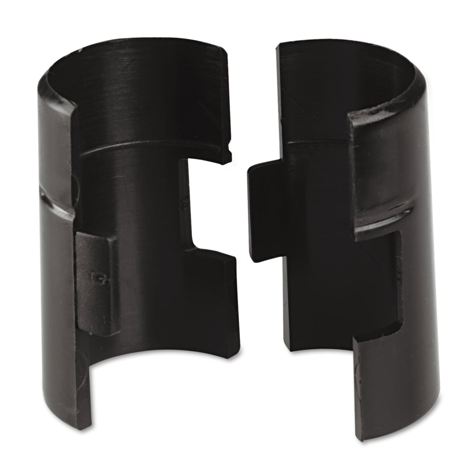 Alera® Black Plastic Wire Shelving Shelf Lock Clips - 4 Pack | Secure Storage Organizer for Pantry, Garage & Closet Organization