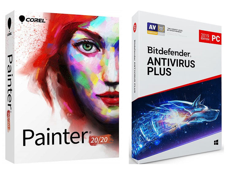 Corel Painter 2020 Digital Art Software (DVD) - Includes Bitdefender Antivirus for Windows - Perfect for Digital Artists, Illustrators & Graphic Designers