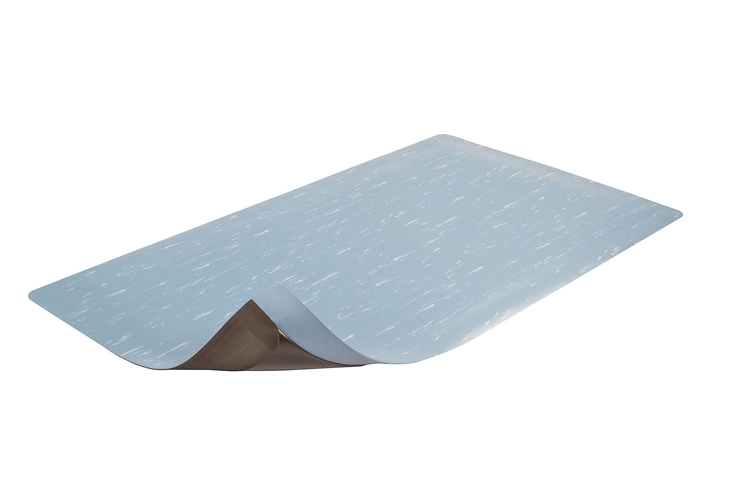 Notrax 511 Marble-Tuff™ Anti-Fatigue Safety Mat - 3' x 5' Blue Non-Slip Floor Mat for Kitchen, Office, Workshop & Standing Desks - Comfortable & Durable for Home or Business Use