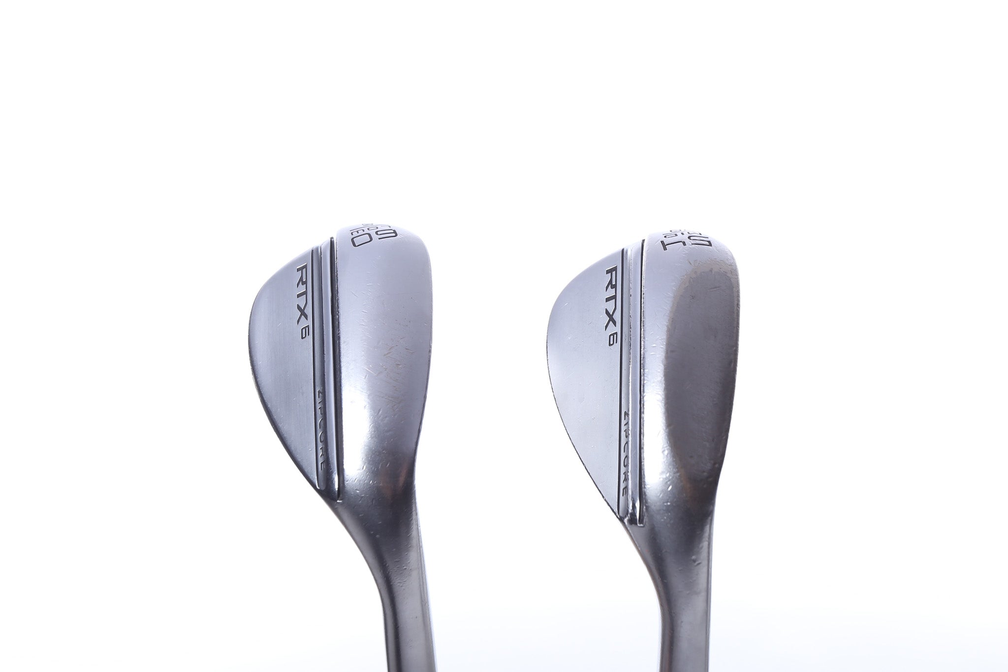 Used Cleveland RTX 6 ZipCore Tour Satin Wedge Set - Right Handed 54° & 60° Wedges - Regular Flex - Perfect for Golfers Seeking Precision & Spin Control on the Course
