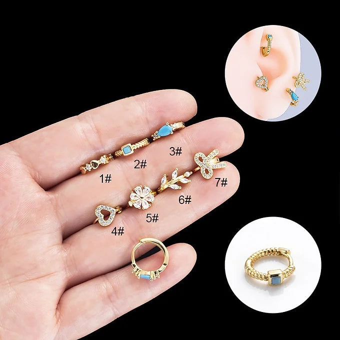 18K Gold Heart Huggie Earrings for Women - Minimalist Hoop Earrings for Everyday Wear | Perfect for Gifts, Date Nights & Special Occasions | HSPJ417