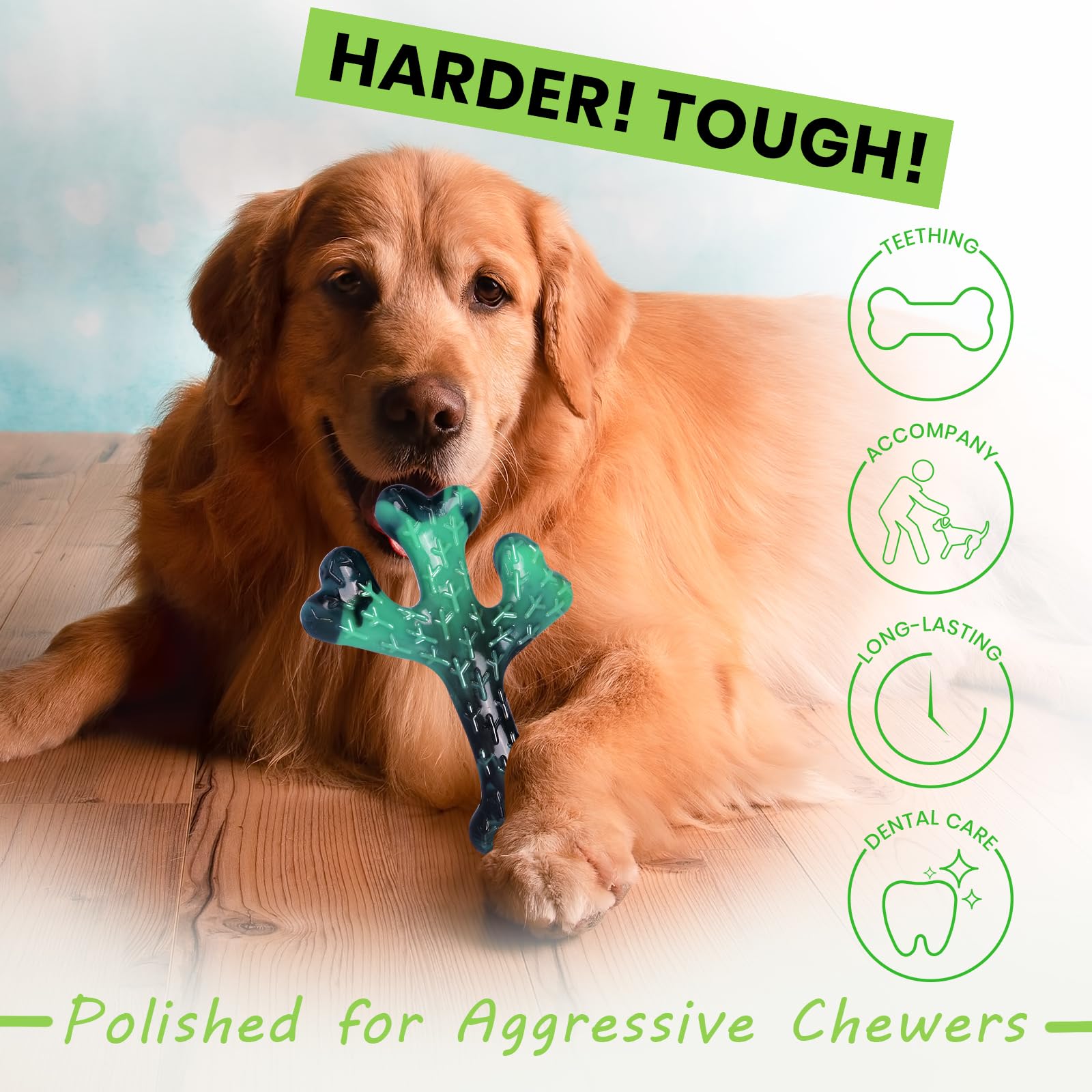 Indestructible Tough Dog Toys for Aggressive Chewers - Durable Chew Toys for Large Dogs - Heavy Duty Dog Chew Toys to Keep Pets Busy - Perfect Gift for Aggressive Chewers - Great for Outdoor Play and Travel