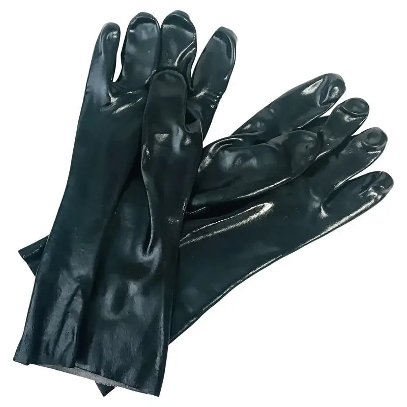 AA Black Chemical Resistant Gloves (Pair) - Heavy Duty Protection for Laboratory, Cleaning & Industrial Use | Latex-Free, Durable Work Gloves