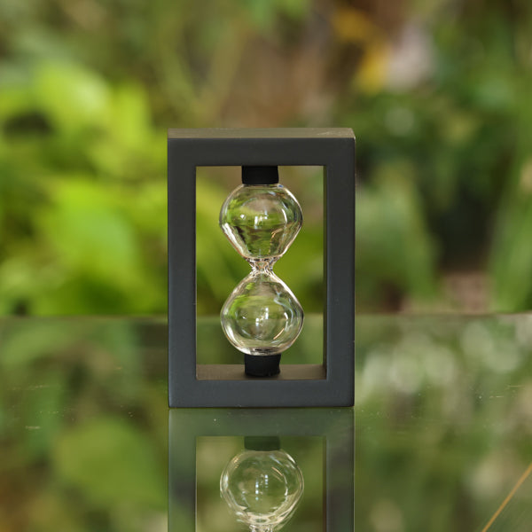 Modern Rectangle Hourglass Kit - 60 Minute Sand Timer for Yoga, Meditation & Classroom Activities - Decorative Desktop Timer for Focus & Relaxation