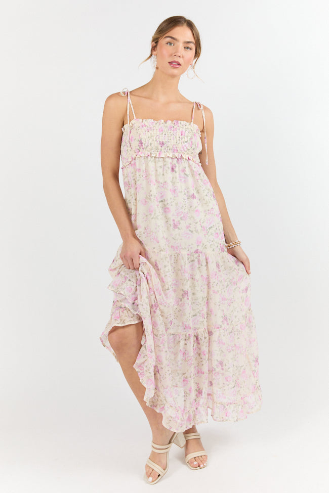 Nothing Perfect Purple Vintage Floral Maxi Dress - Elegant Boho Long Dress for Women, Summer Beach Wedding Party Outfit