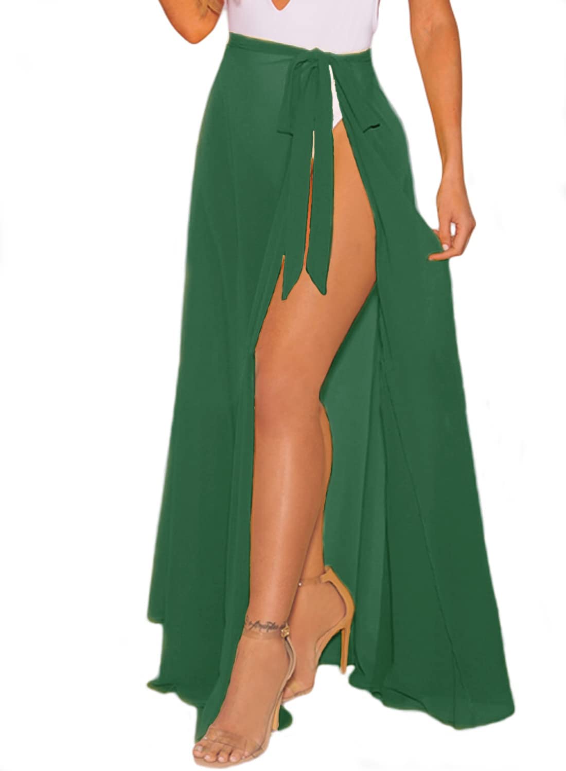 OmicGot Women's Beach Cover Up - Flowy Sarong Wrap Maxi Skirt for Swimwear | Perfect for Poolside, Vacation & Summer Outfits