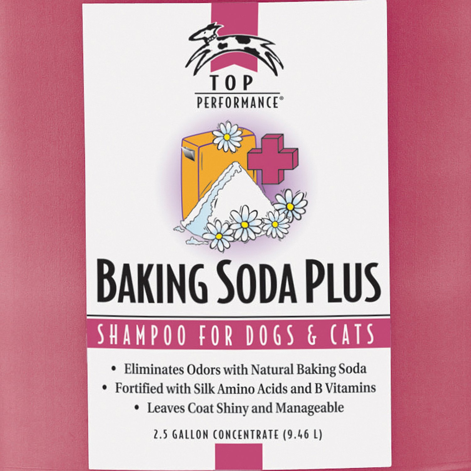 Top Performance TP Baking Soda Plus Shampoo 2.5 Gallon - Deep Cleaning Dog Shampoo for Odor Removal & Skin Care - Ideal for Grooming Salons, Pet Spas & Home Use