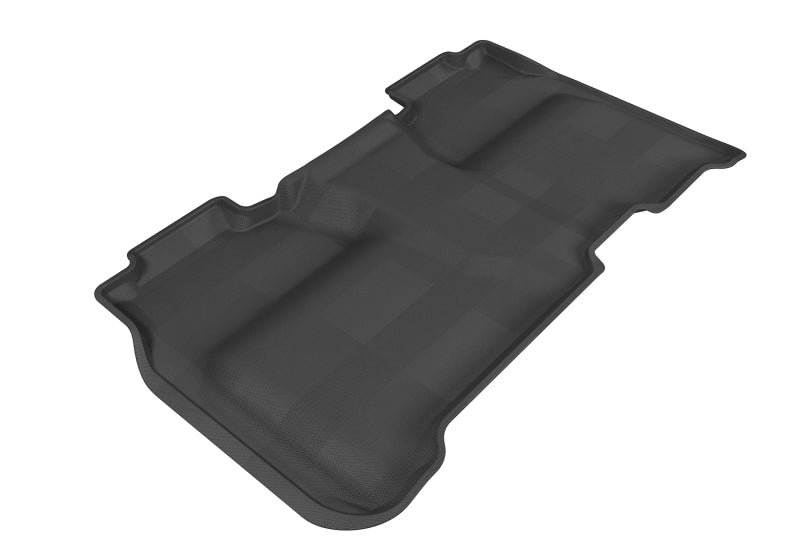 3D MAXpider Kagu Custom Fit Floor Mats for 2014-2019 Chevrolet Silverado Crew Cab - 2nd Row, Gray - All-Weather Protection & Easy Cleaning for Trucks & SUVs