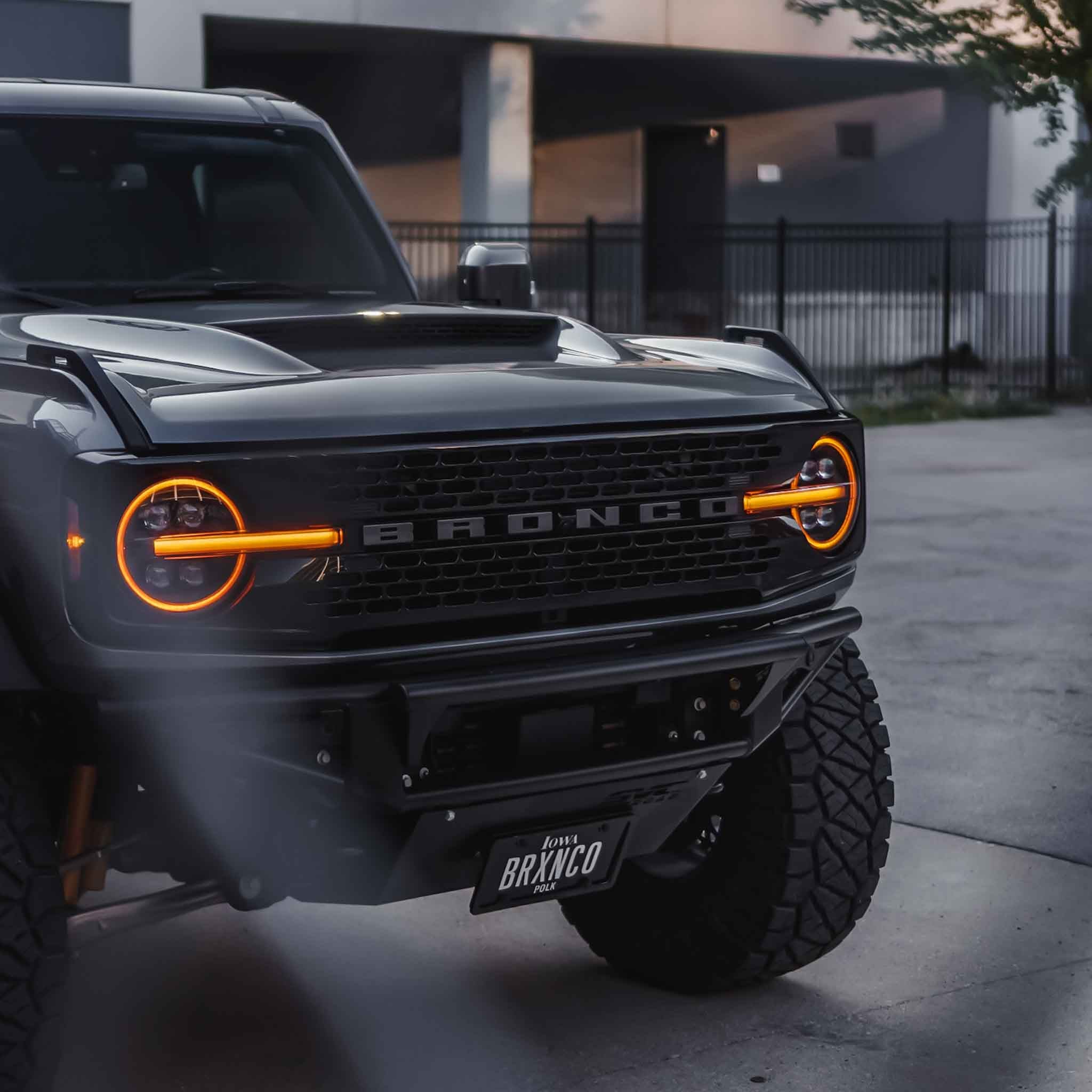2021-2025 Ford Bronco Performance Ram Air Hood - High Flow Cold Air Intake for Off-Road & Street Use - Enhances Engine Power & Cooling System