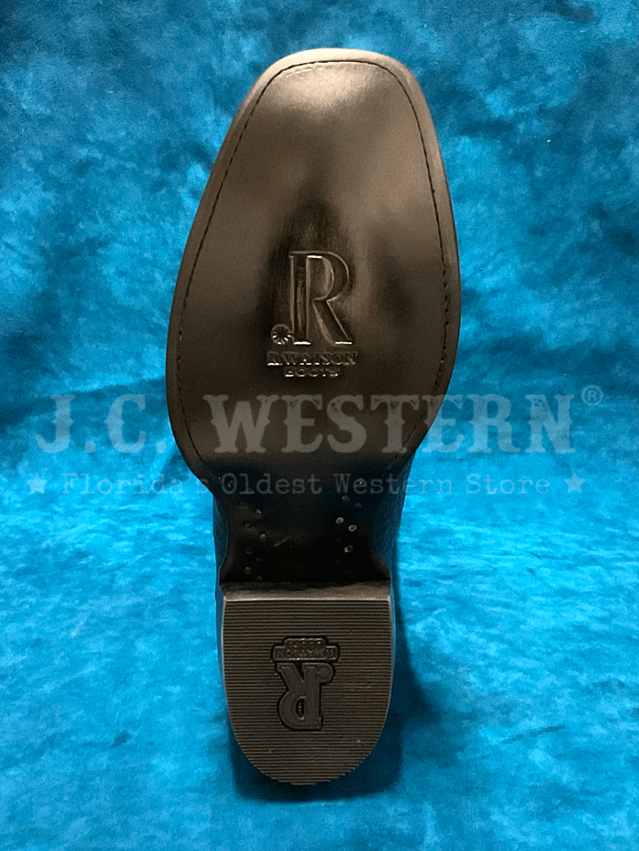 R.Watson RW2002 Genuine Caiman Belly Western Boots for Men - Black Cherry | Comfortable & Stylish Cowboy Boots for Riding, Dancing & Casual Wear