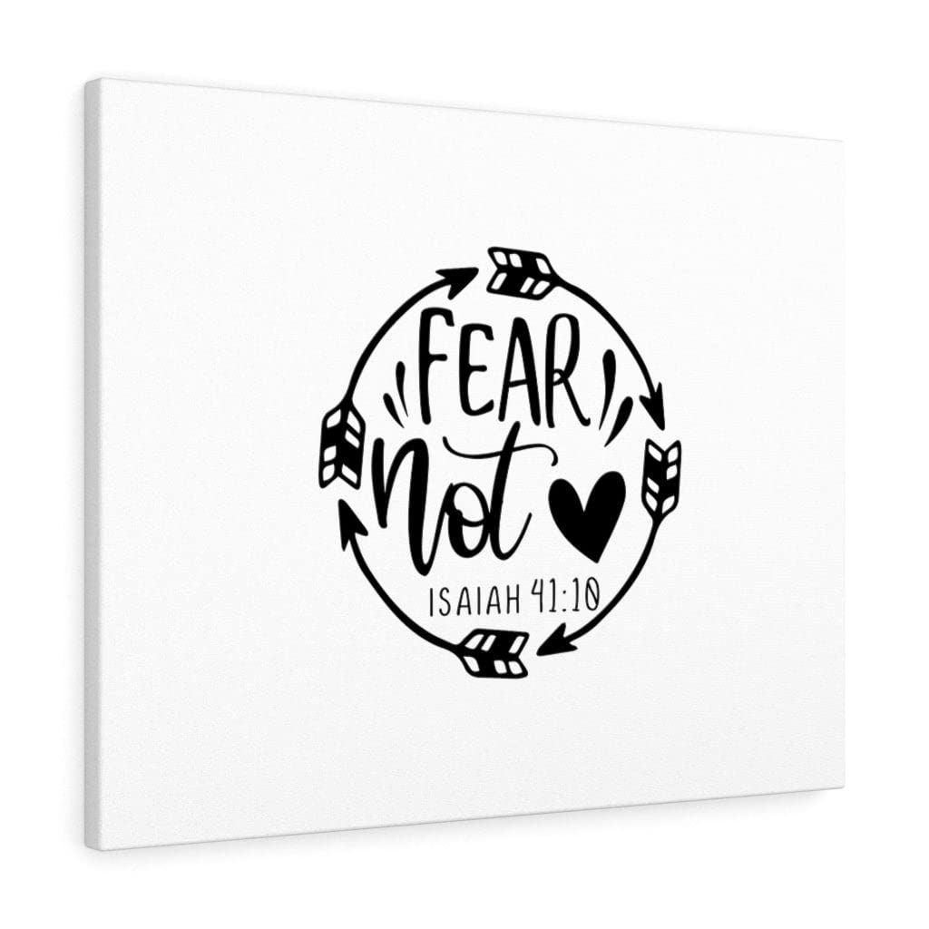 Fear Not Isaiah 41:10 Christian Wall Art - Inspirational Bible Verse Print for Home Decor - Ready to Hang Scripture Wall Art for Living Room, Bedroom & Office