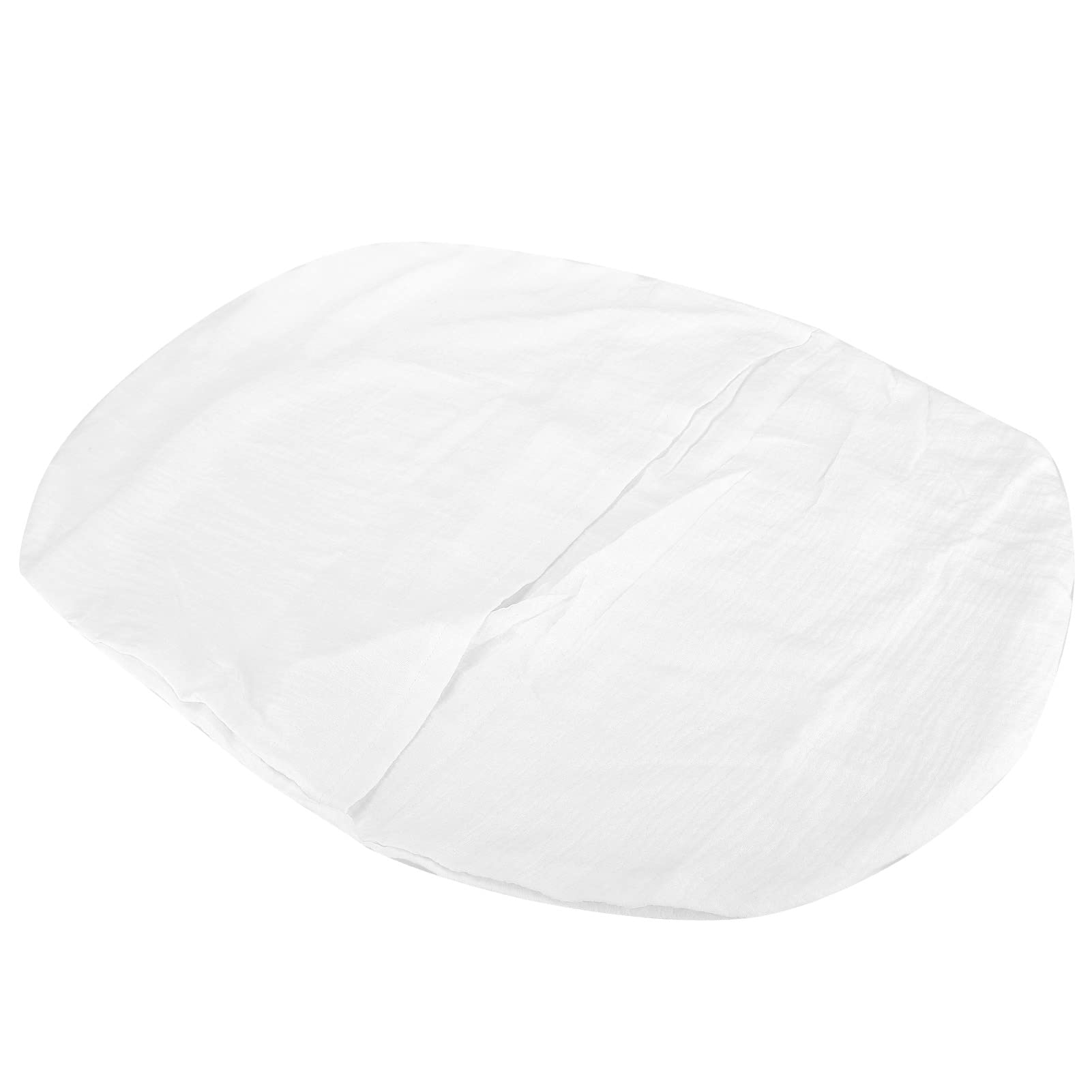Baby Lounger Slipcover - Double Layer Soft Cotton Newborn Lounger Cover for Infant Bed & Bassinet | Breathable & Washable | Perfect for Nursery, Daycare & Travel (White)