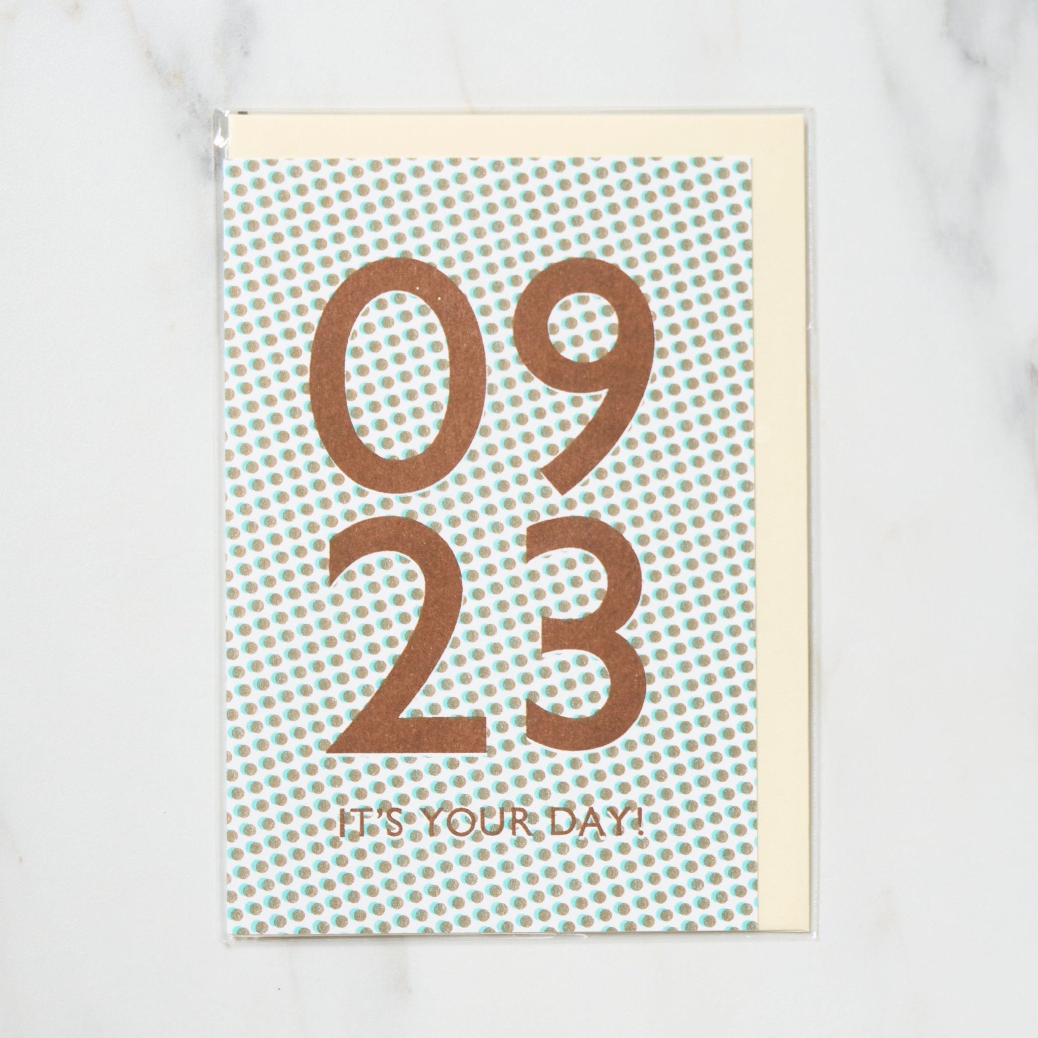 365 Find Your Day Card - September Letterpress Letters | Unique Greeting Cards for Birthdays, Anniversaries & Special Occasions