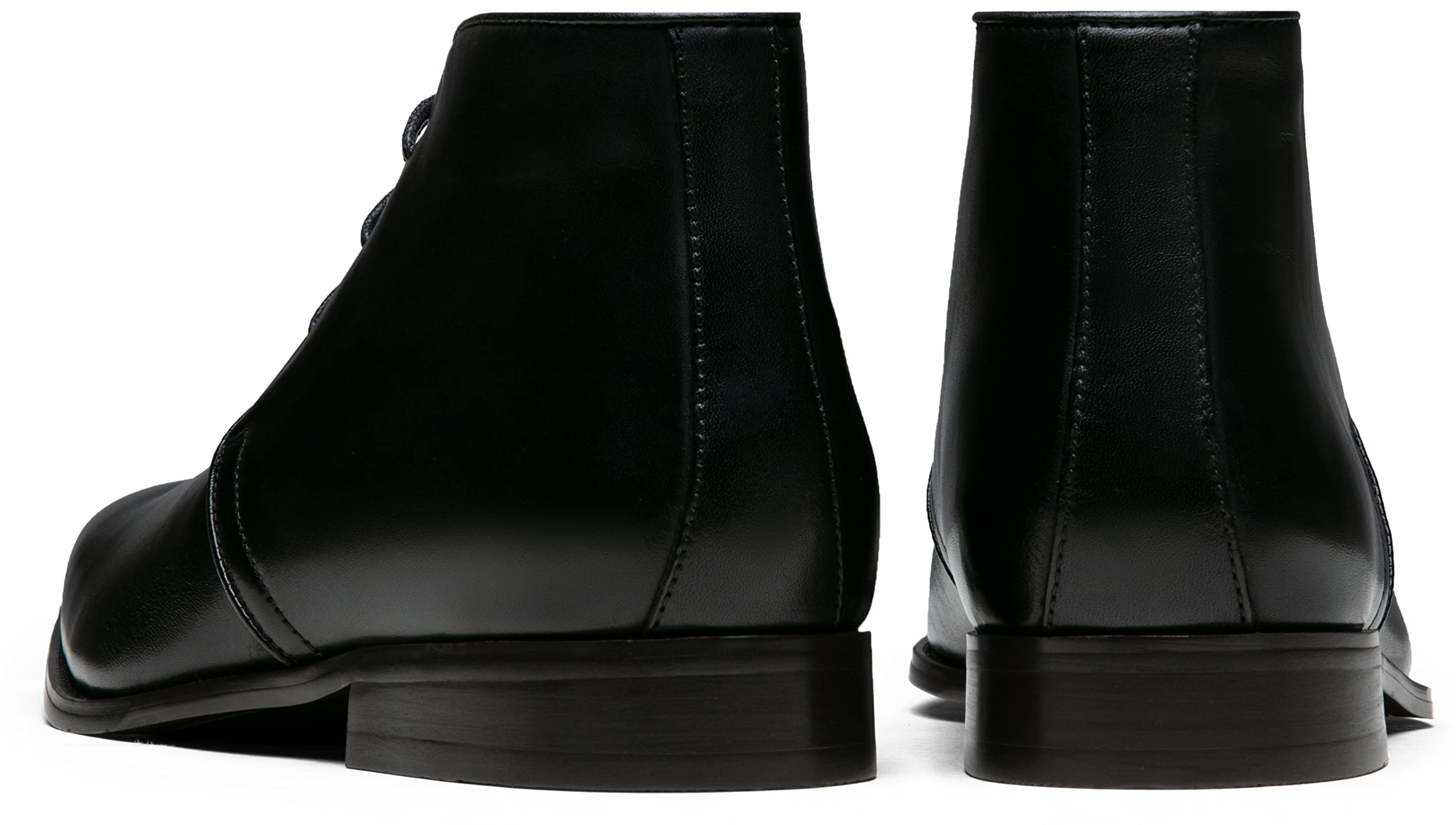 Jousen Men's Classic Leather Dress Boots - Retro Polish Ankle Chukka Boots for Formal & Casual Wear | Office, Date Night, Outdoor Events