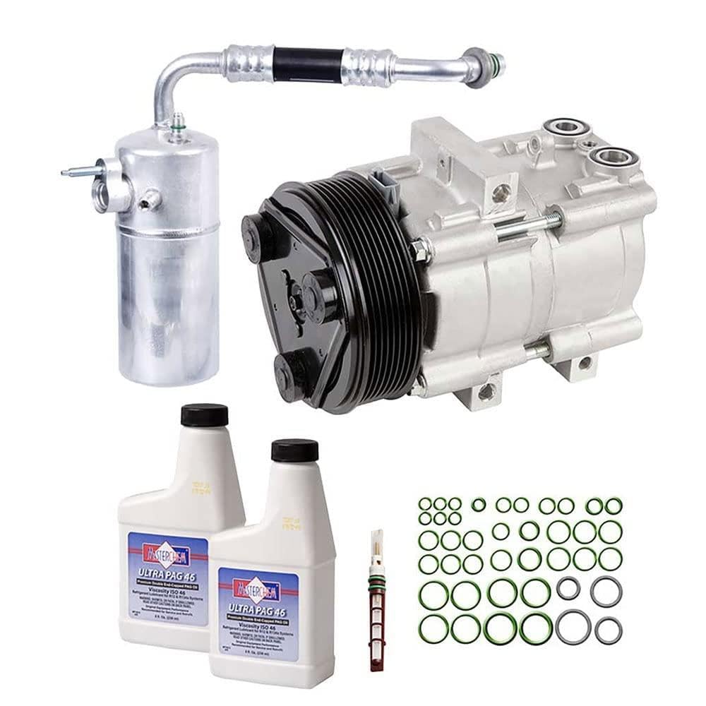 New OEM AC Compressor with A/C Repair Kit for 1994 Mitsubishi Eclipse | 60-84533RN | BuyAutoParts | Perfect for Summer Cooling & Auto AC System Repair