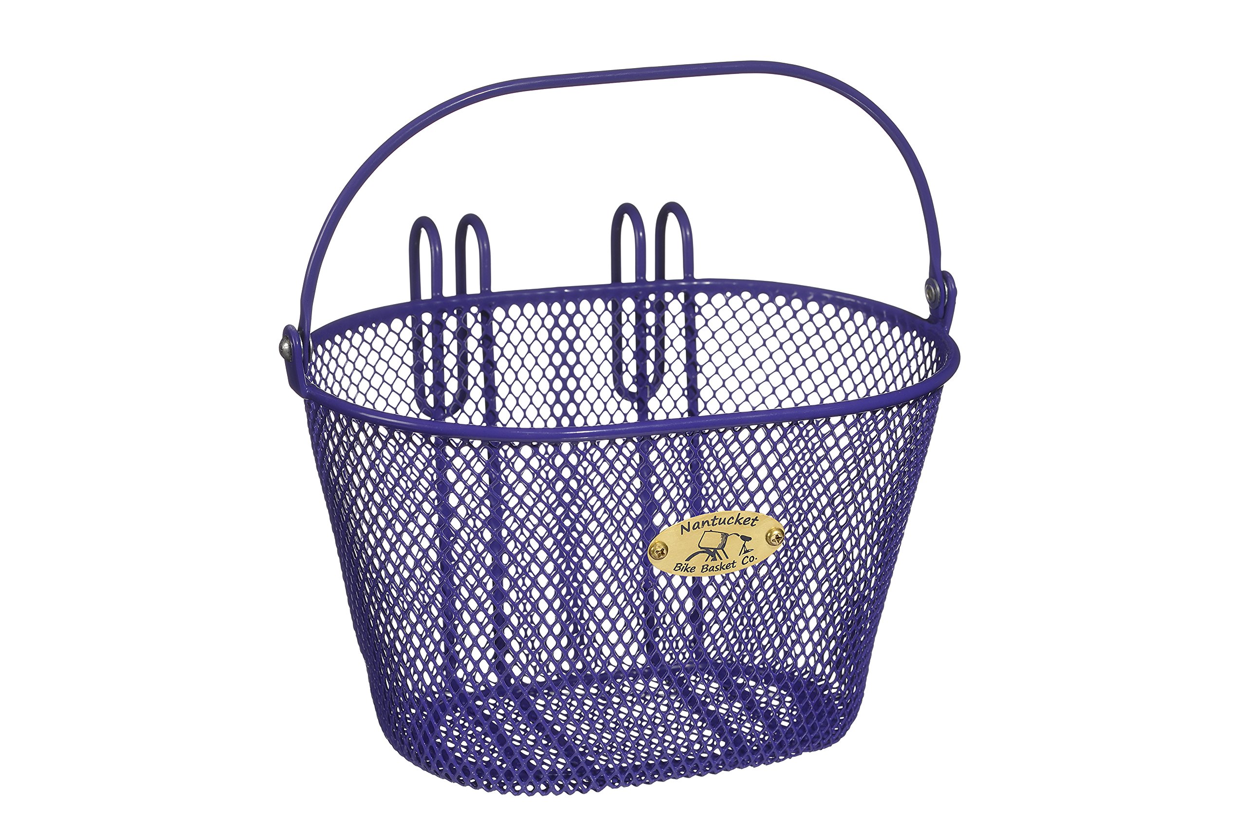 Nantucket Bicycle Basket Co. Kids' Surfside Wire Bike Basket - Perfect for Beach Cruisers, Picnics & School Commutes