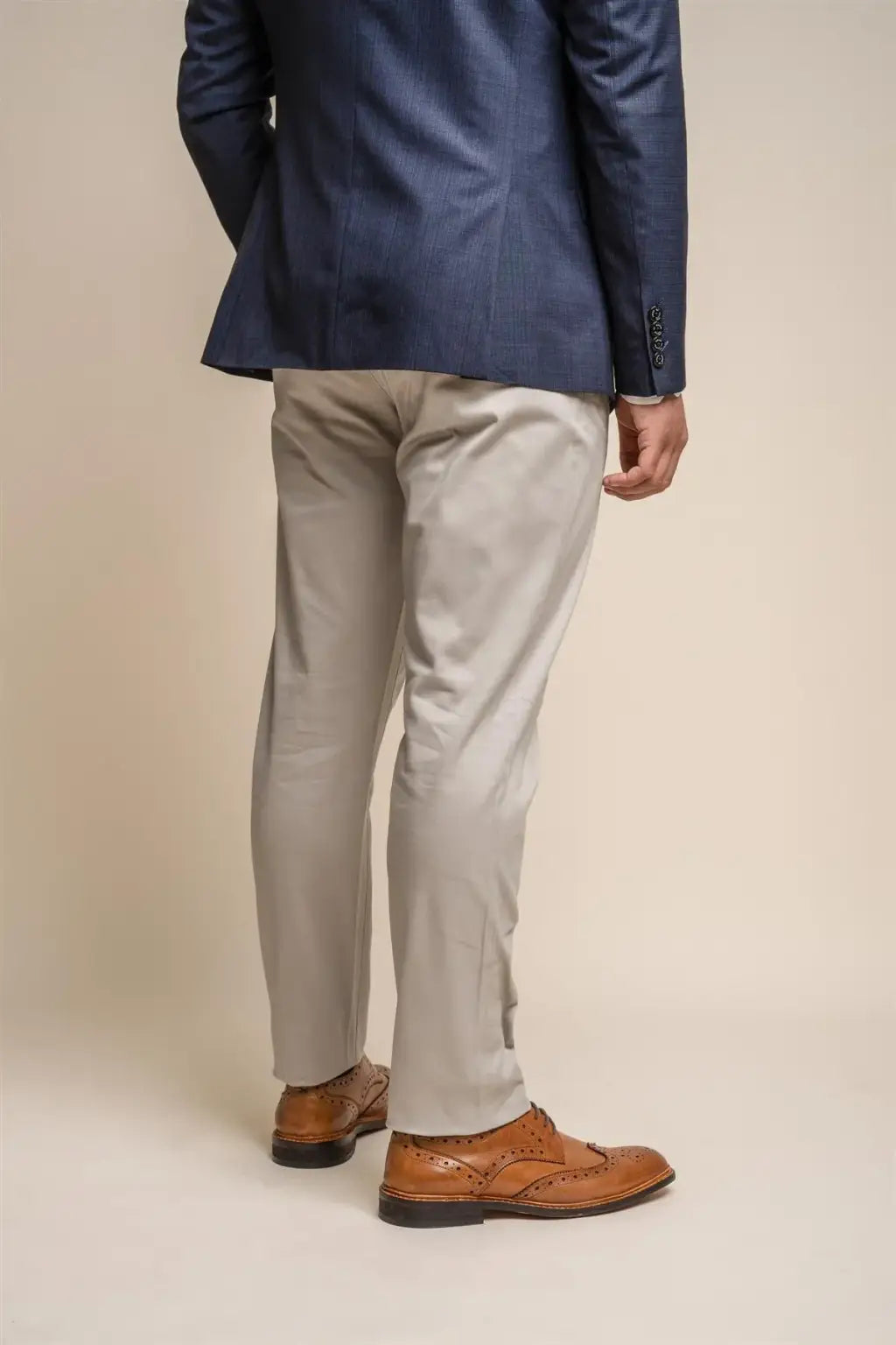 Cavani Men's Dakota Slate Chino Pants - Classic Slim Fit Stretch Comfort Dress Pants for Office, Business Casual & Formal Wear