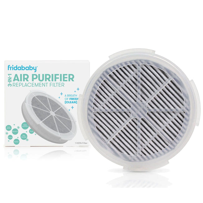 Fridababy 3-in-1 Air Purifier Replacement Filter - HEPA Filter for Baby Nursery, Kids Room & Home Air Purifiers - Improves Indoor Air Quality & Reduces Allergens