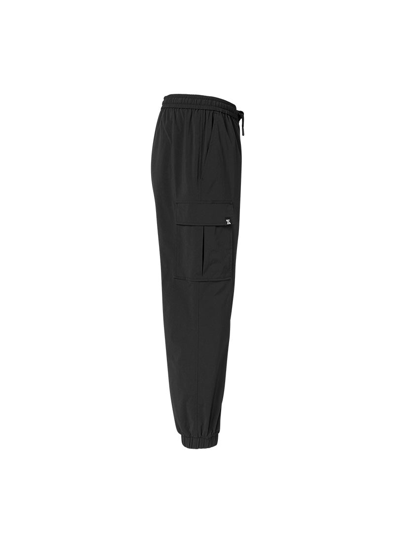 **Elastic Waist Loose Fit Cargo Jogger Pants for Men - Comfortable Casual Workout & Outdoor Hiking Pants**