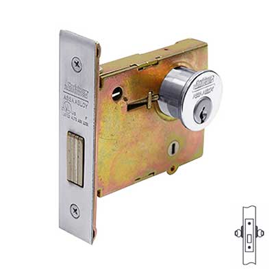 Corbin Russwin DL4112 Mortise Deadlock - Double Cylinder, L4 Keyway, Keyed Random with 2 Change Keys - High Security Door Lock for Commercial & Residential Use