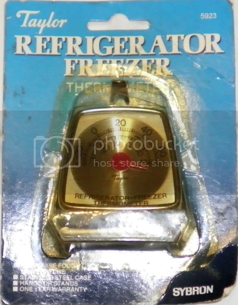 Taylor Refrigerator/Freezer Dial Thermometer - Accurate Fridge & Freezer Temperature Monitor for Food Safety - Perfect for Home Kitchens, Restaurants, and Commercial Food Storage